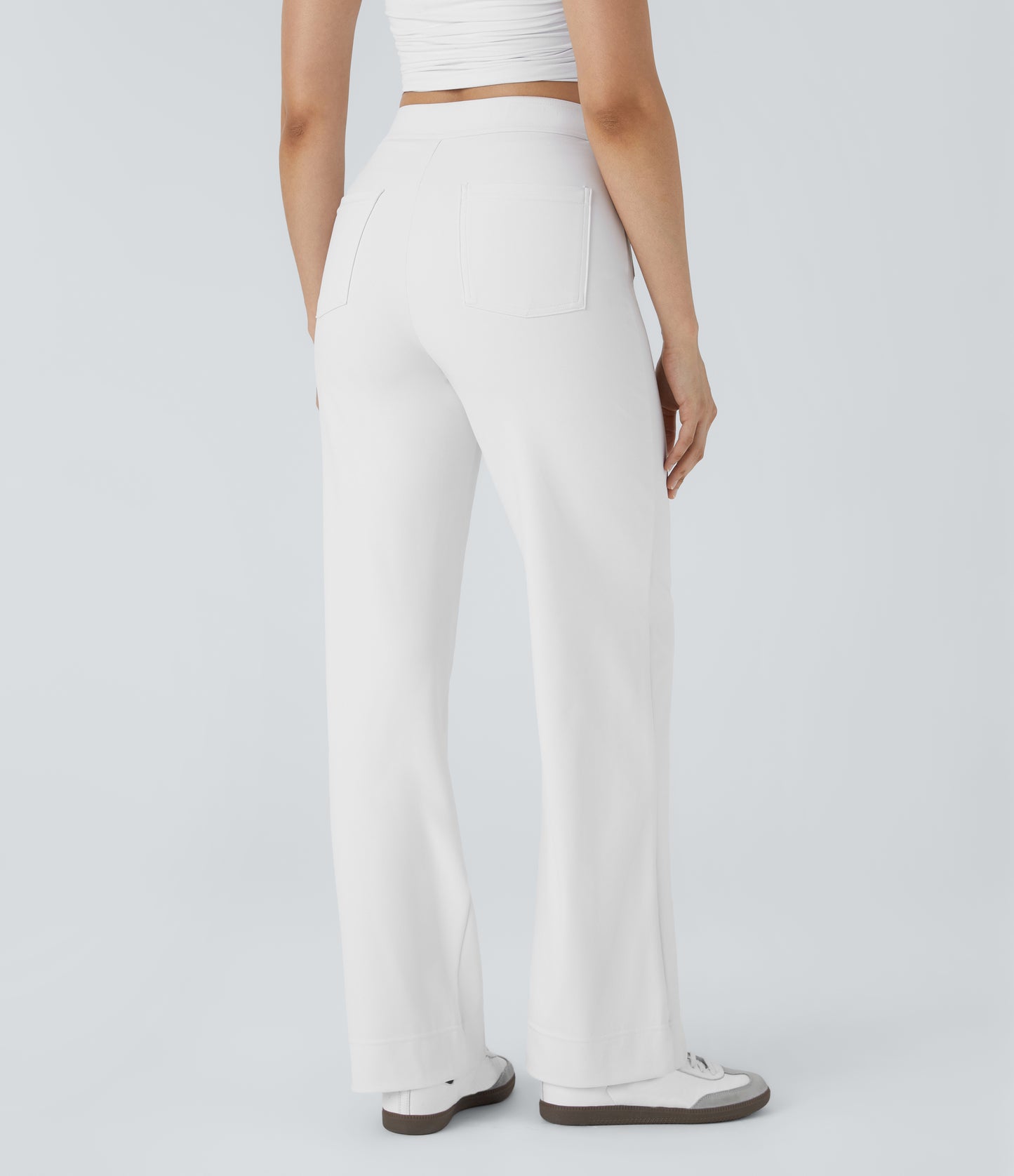 FYsuper-High Waisted Pockets Straight Leg Casual Pants