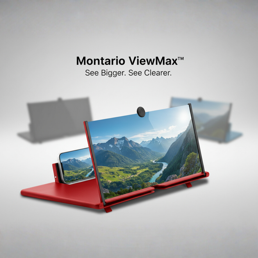 Mobile Phone Magnifier - Ultra-HD Screen Magnifier for Easy TV Viewing Dual Orientation for Landscapes and Portrait Use Eye Protection Full-Screen Mobile Phone Magnification