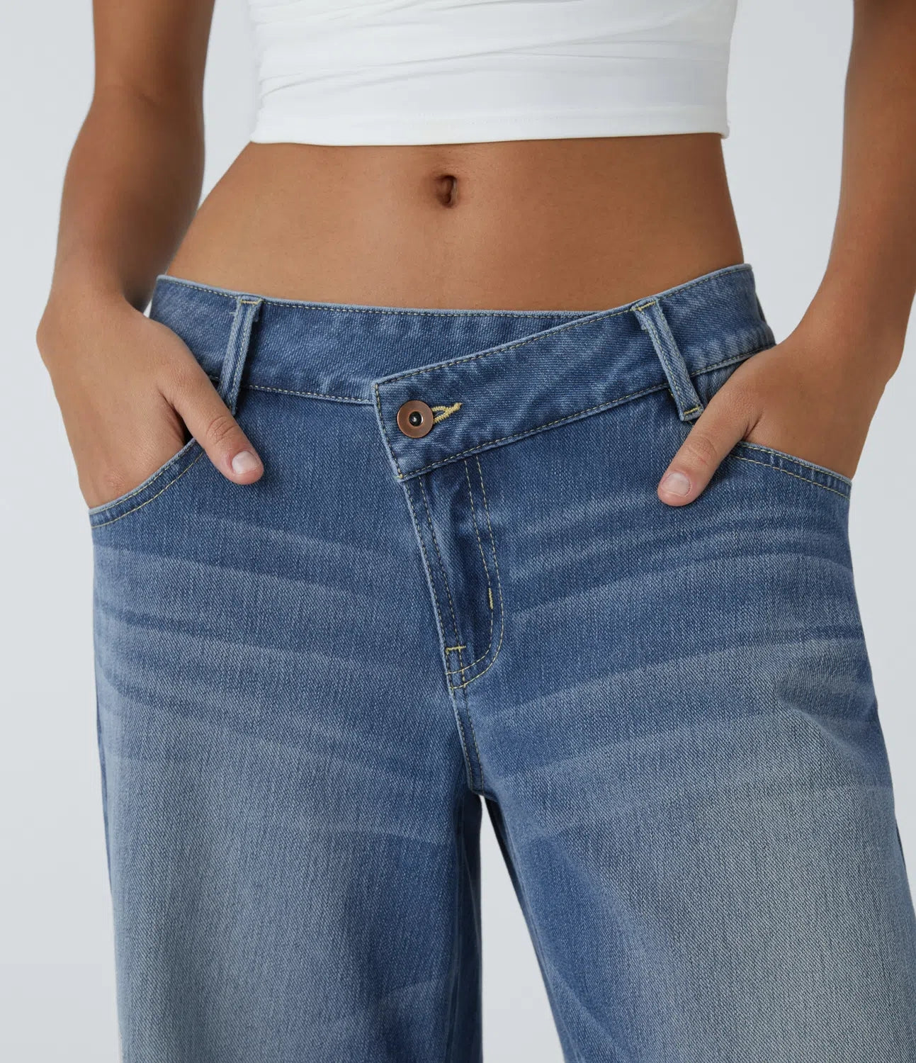 π₯ 40% OFF | FYsuper Shaping Baggy Jeans β Butt-Lifting, Slimming & Super Stretchy Comfort π