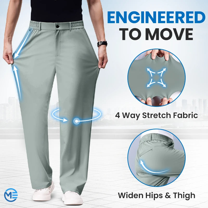 FYsuper - Ultra Comfort Ice Silk Flexible Casual Pants