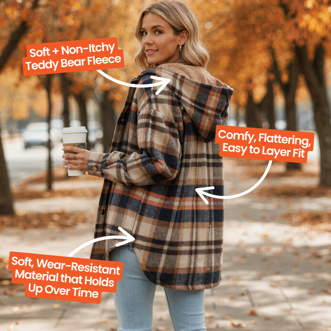 Flannel Jacket-✨ Transform Your Fall Wardrobe with One Perfect Piece