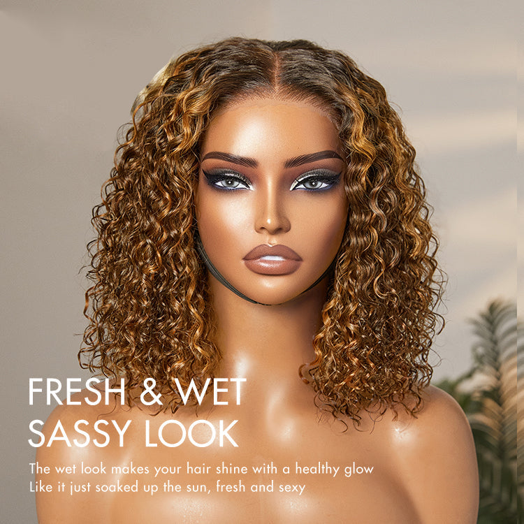 Cross-Border Women'S European And American African Small Rolls Wigs Fashionable Short Curl Front Lace Wigs Chemical Fiber Full Head Cover