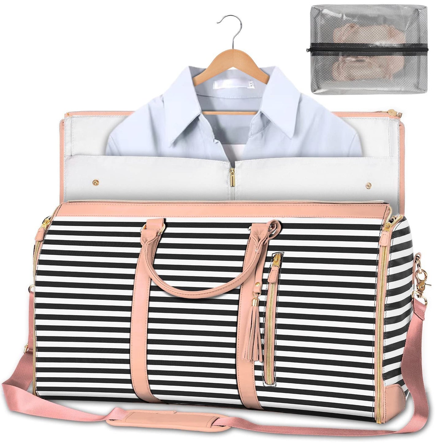 π₯ Save 60% Off!-Large-Capacity Foldable Travel Duffle Bag  β Waterproof Handbag & Garment Suit Tote for Clothes & Trips