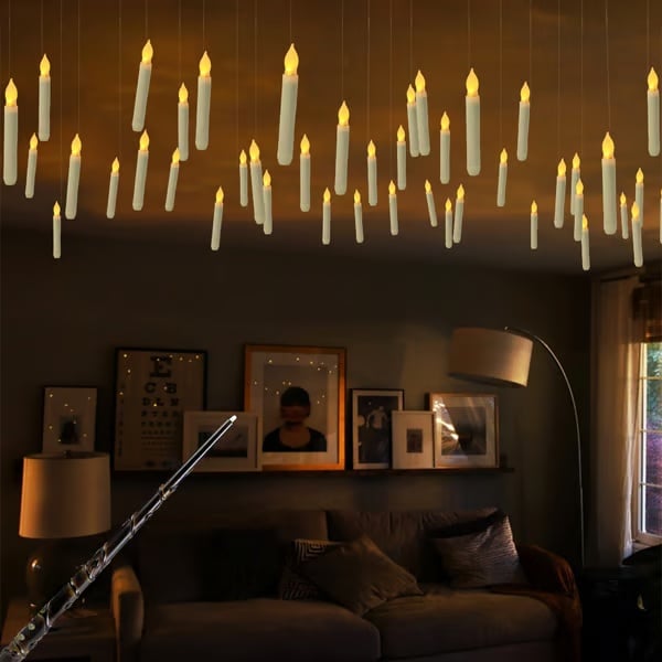 🕯️✨ 12-Pack Magic Wand Remote Candles + Wireless Wand | Amazon's Choice 🎃 🕯️✨The Most ENCHANTING Halloween Decor! ✨🕯️