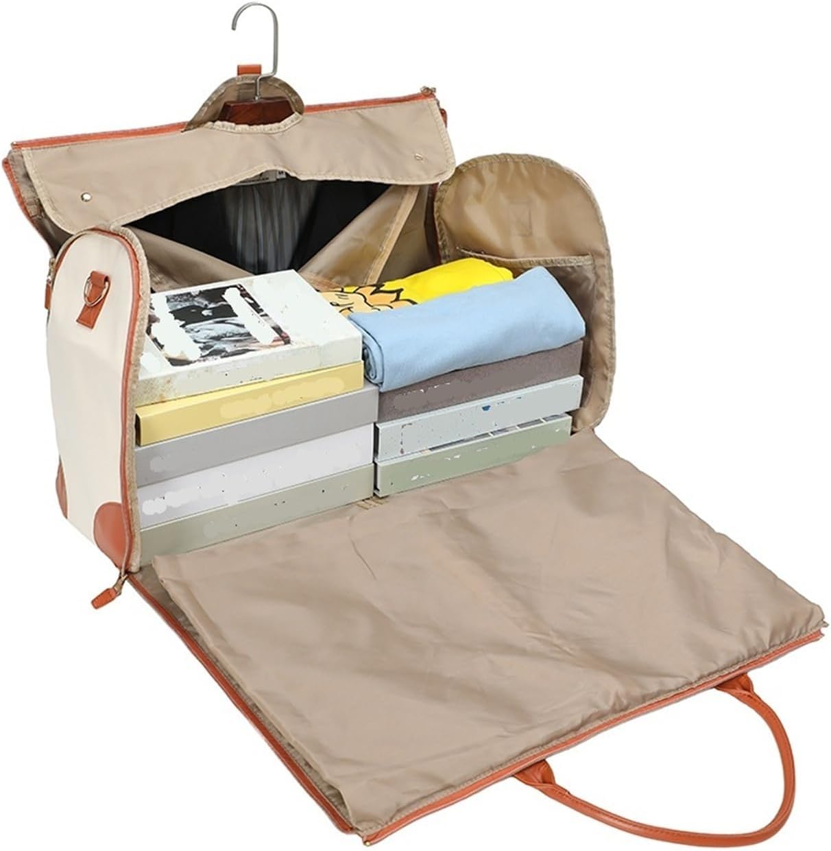 š§³ Ultimate Leather Travel Bag āFolding Suit Storage Bag Capacity Luggage Handbag Travel Sport Outdoor Multi Function Organizer