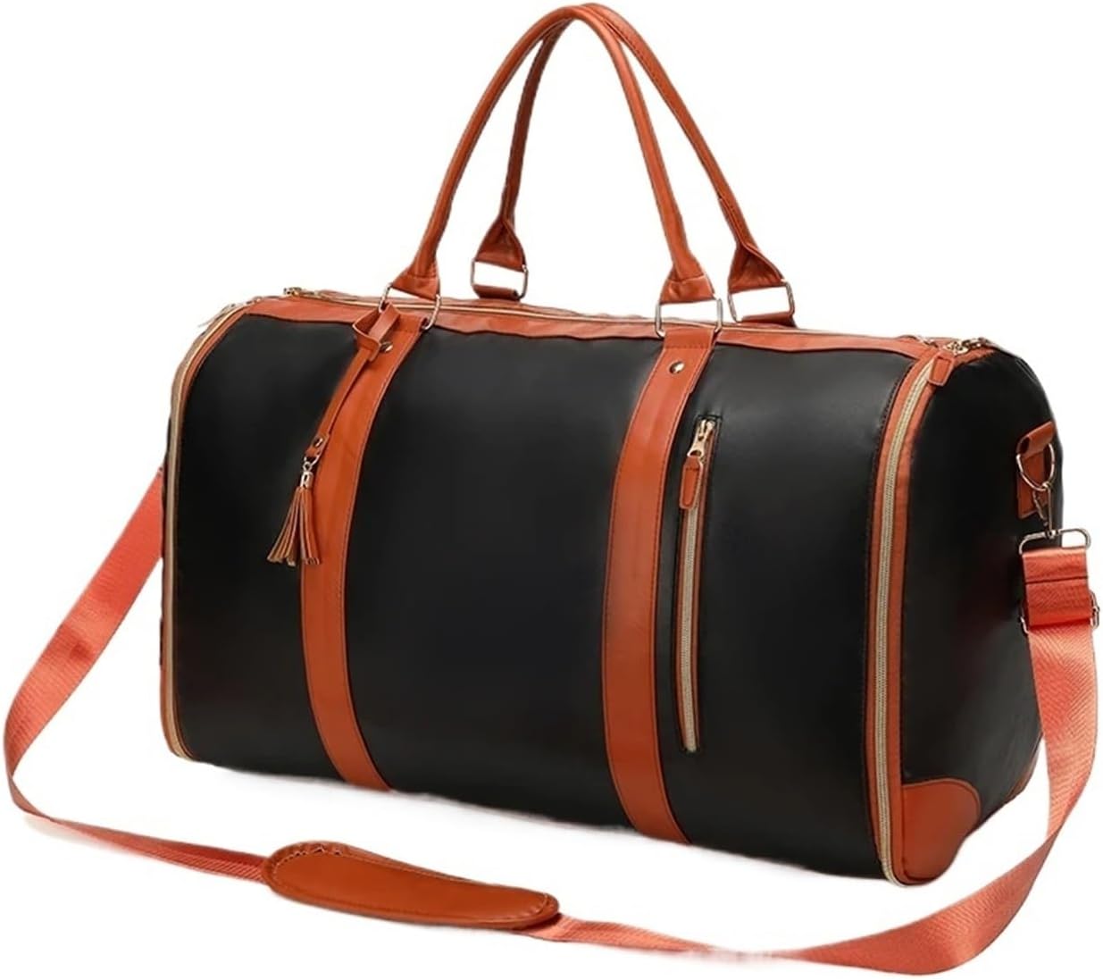 š§³ Ultimate Leather Travel Bag āFolding Suit Storage Bag Capacity Luggage Handbag Travel Sport Outdoor Multi Function Organizer