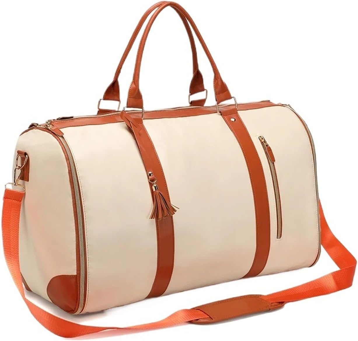š§³ Ultimate Leather Travel Bag āFolding Suit Storage Bag Capacity Luggage Handbag Travel Sport Outdoor Multi Function Organizer