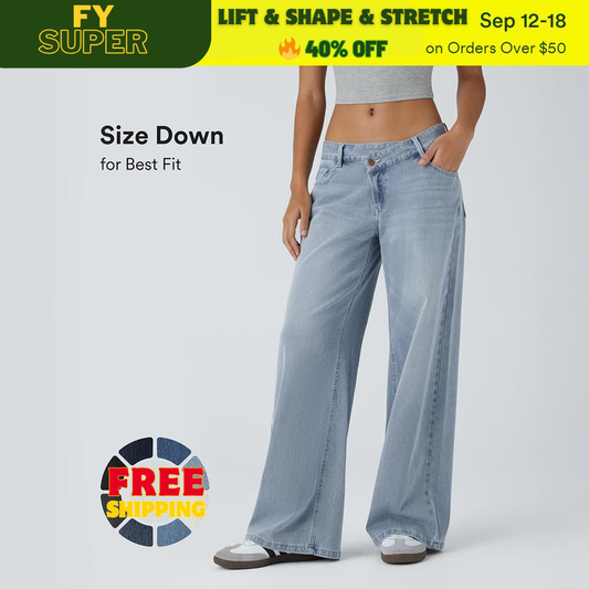 🔥 40% OFF | FYsuper Shaping Baggy Jeans – Butt-Lifting, Slimming & Super Stretchy Comfort 👖
