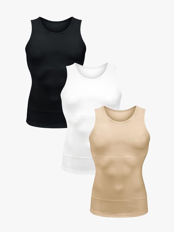 Men's Tummy Control Shapewear Tanktop - Sleeveless High Elasticity Breathable