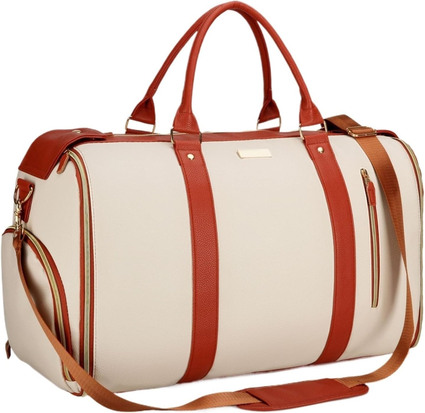 š§³ Ultimate Leather Travel Bag āFolding Suit Storage Bag Capacity Luggage Handbag Travel Sport Outdoor Multi Function Organizer