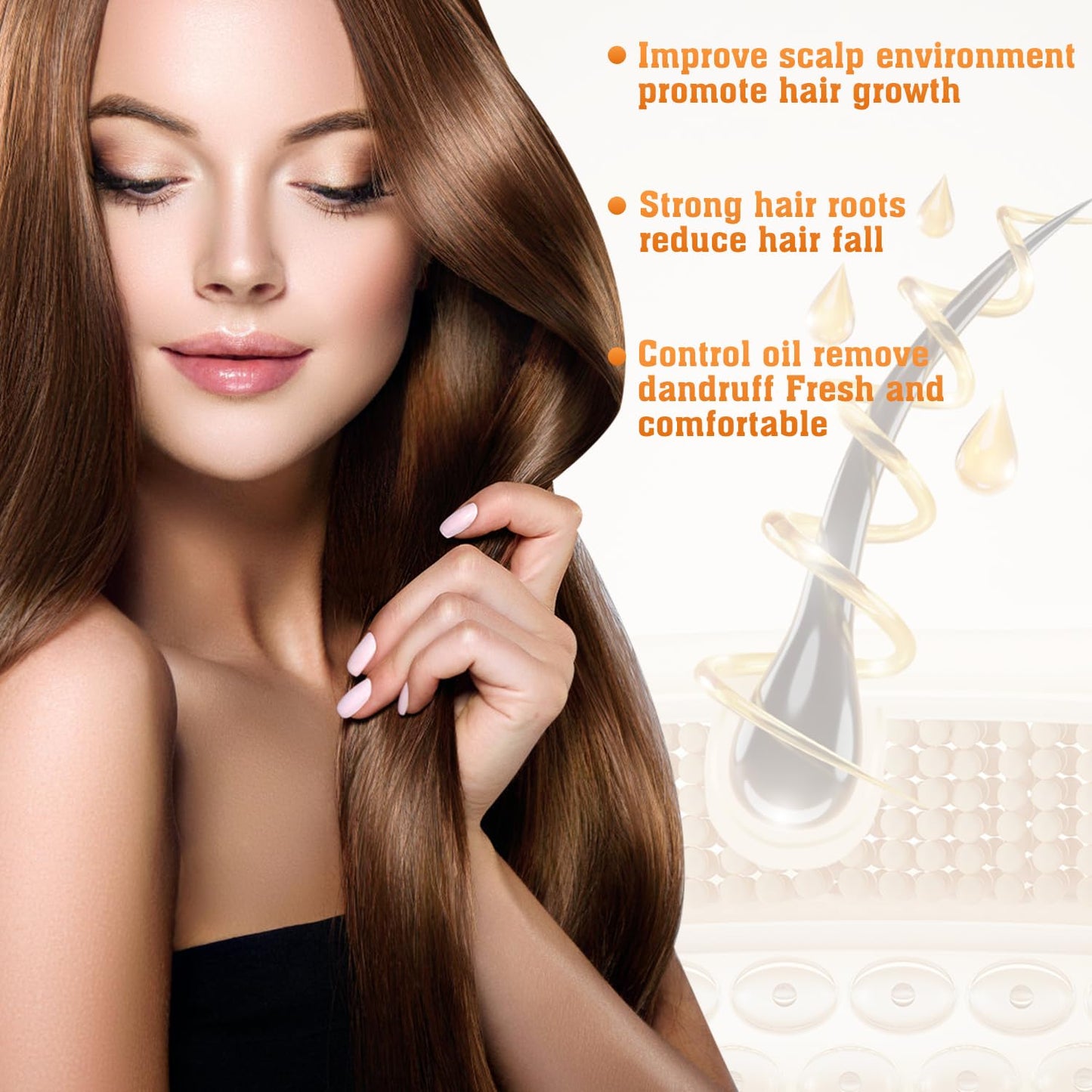 🔥【Buy 1 Get 1 Free】 Anti-Hair Fall Promote Hair Growth Shampoo, Routine Shampoo for Women Hair Loss, for All Hair Types(100ML)