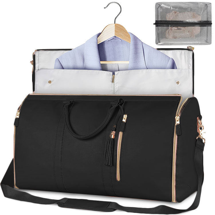 π₯ Save 60% Off!-Large-Capacity Foldable Travel Duffle Bag  β Waterproof Handbag & Garment Suit Tote for Clothes & Trips