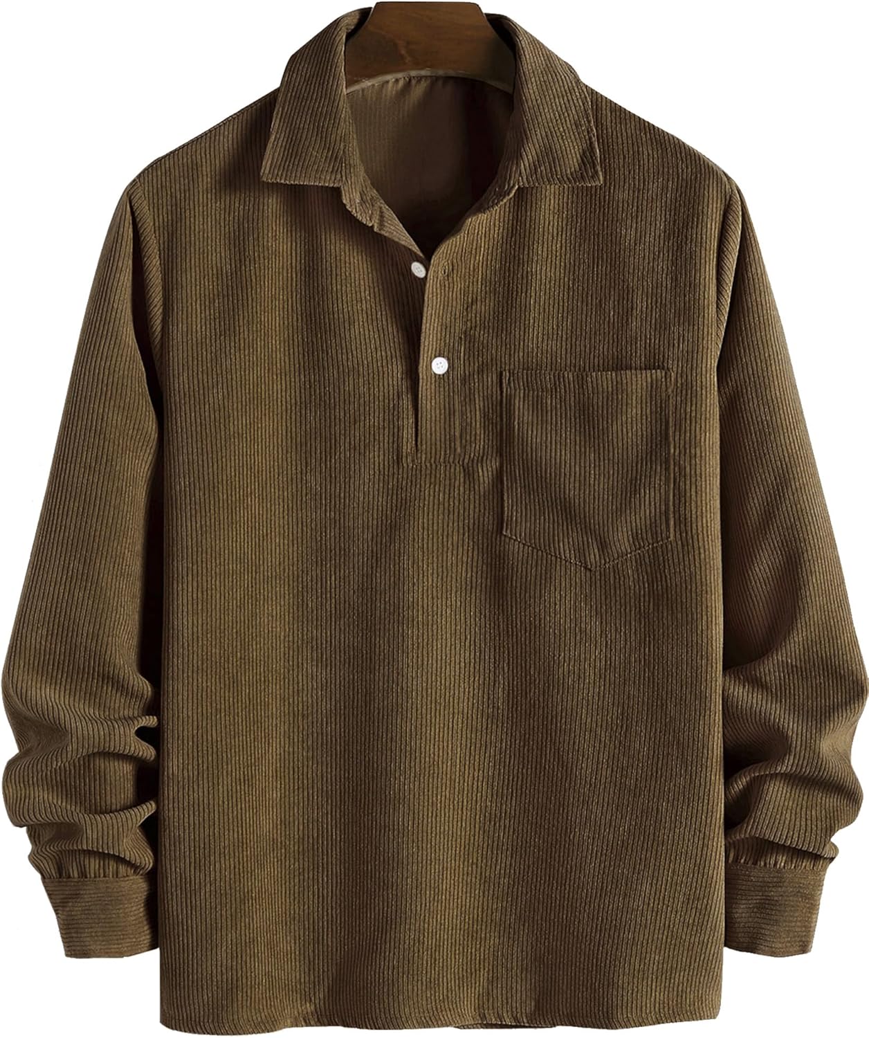 FYsuper Men’s Corduroy Shirt Pullover – Where Comfort Meets Charisma