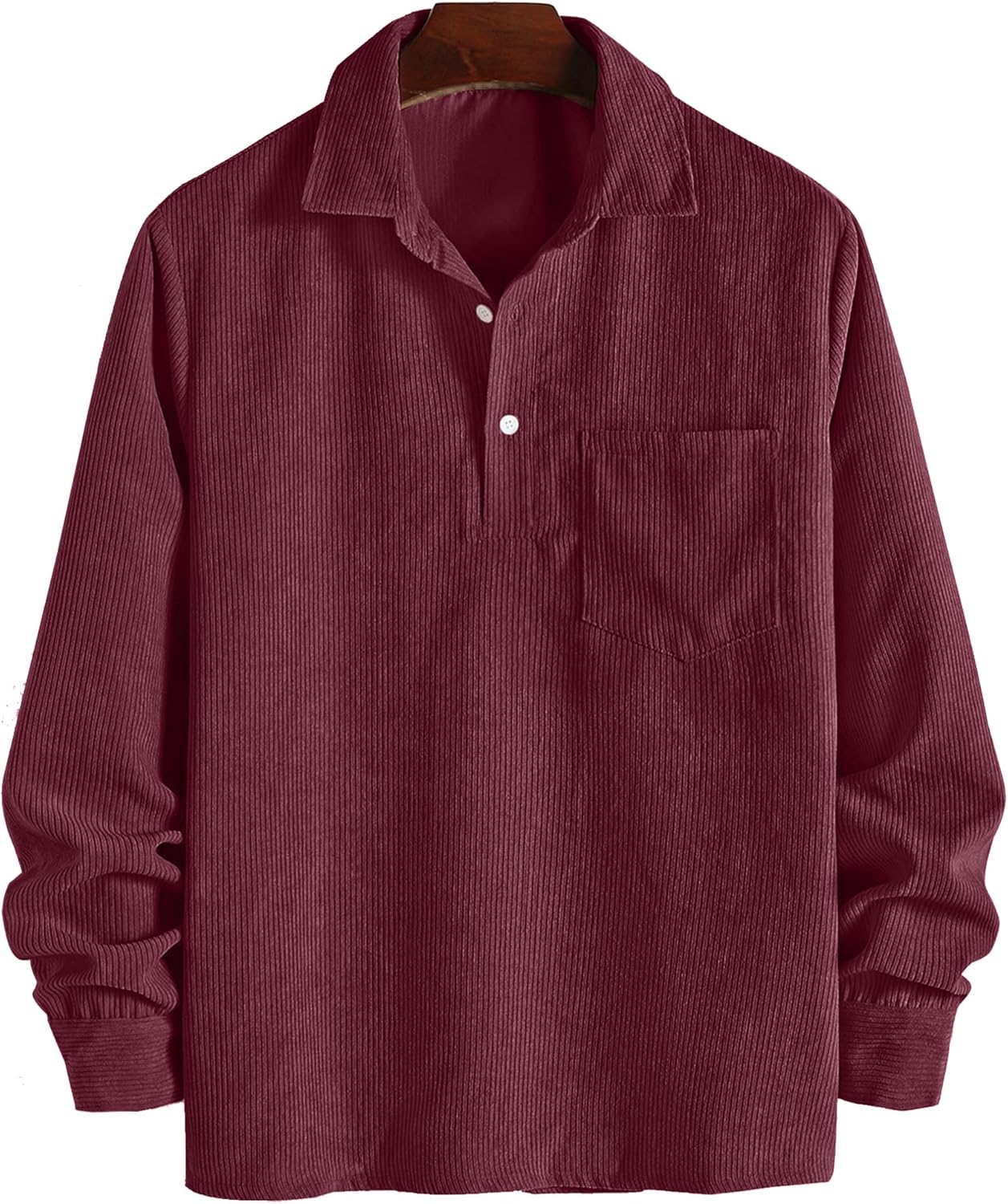 FYsuper Men’s Corduroy Shirt Pullover – Where Comfort Meets Charisma
