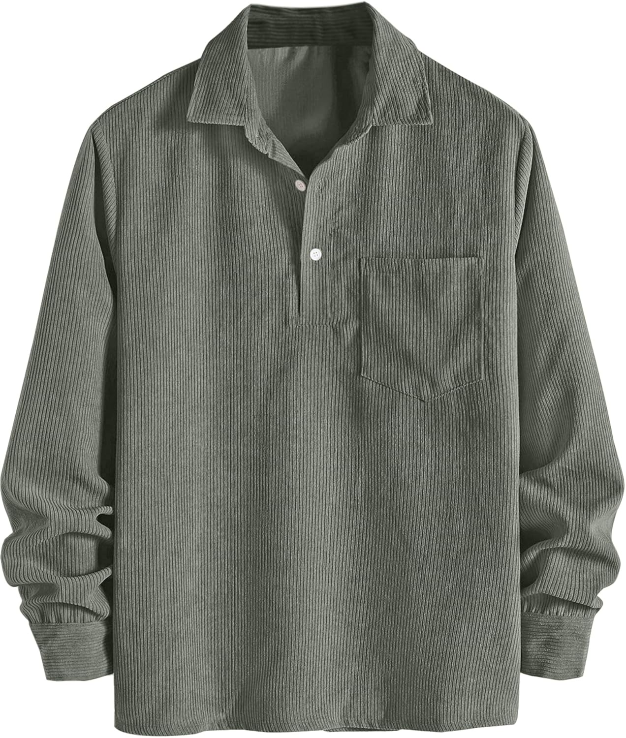 FYsuper Men’s Corduroy Shirt Pullover – Where Comfort Meets Charisma