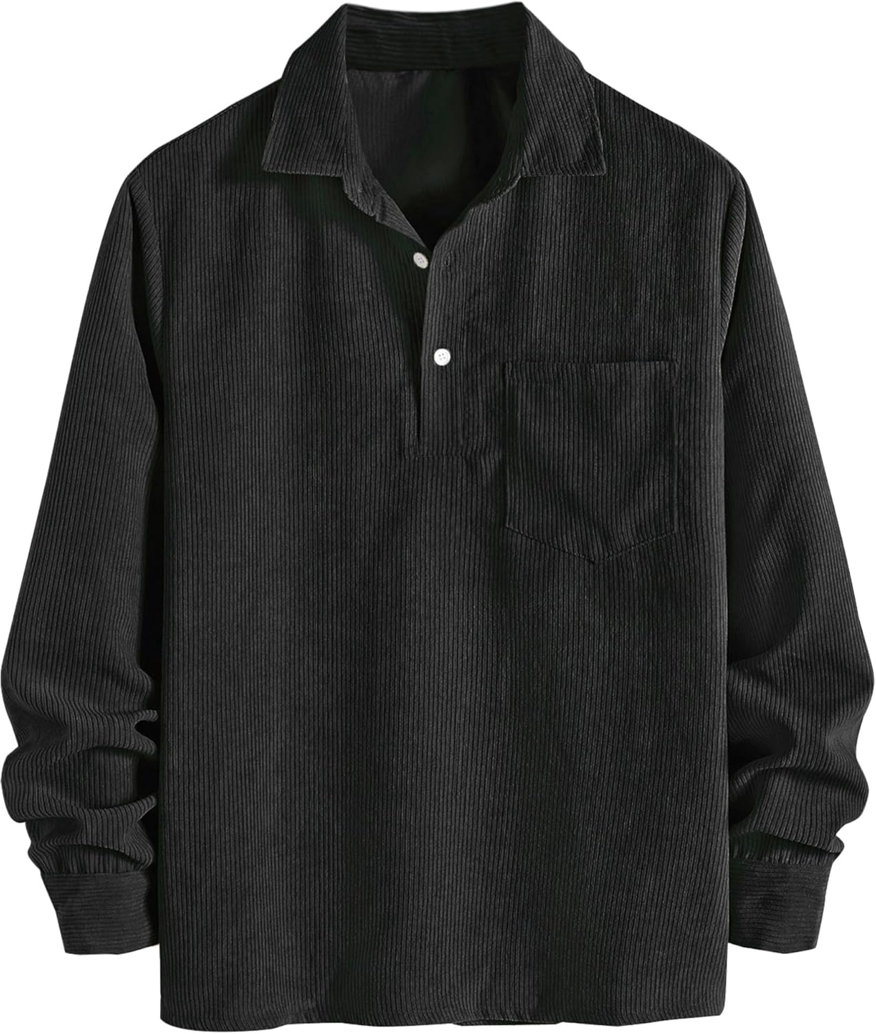 FYsuper Men’s Corduroy Shirt Pullover – Where Comfort Meets Charisma