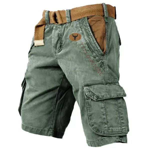 Men's multi-pocket tactical shorts