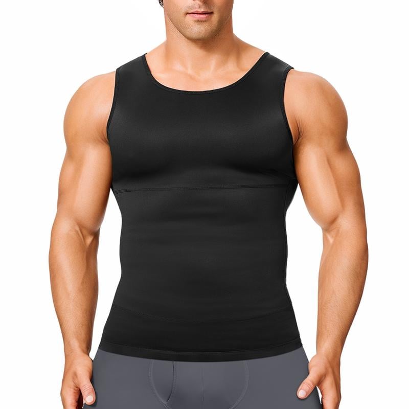 Men's Tummy Control Shapewear Tanktop - Sleeveless High Elasticity Breathable