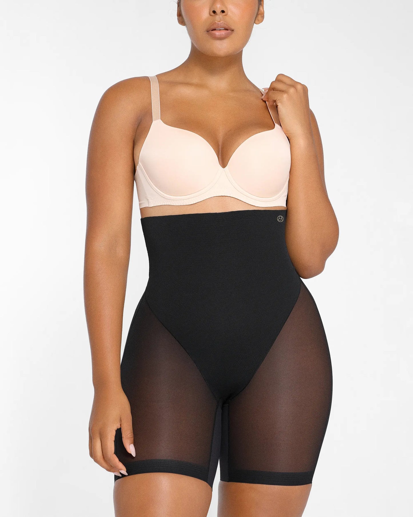 MeshSmooth High-Waisted Mid Thigh Short