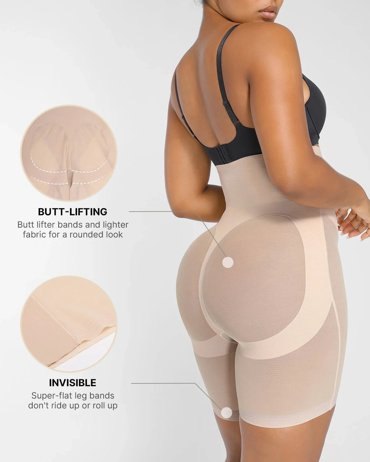 MeshSmooth High-Waisted Mid Thigh Short