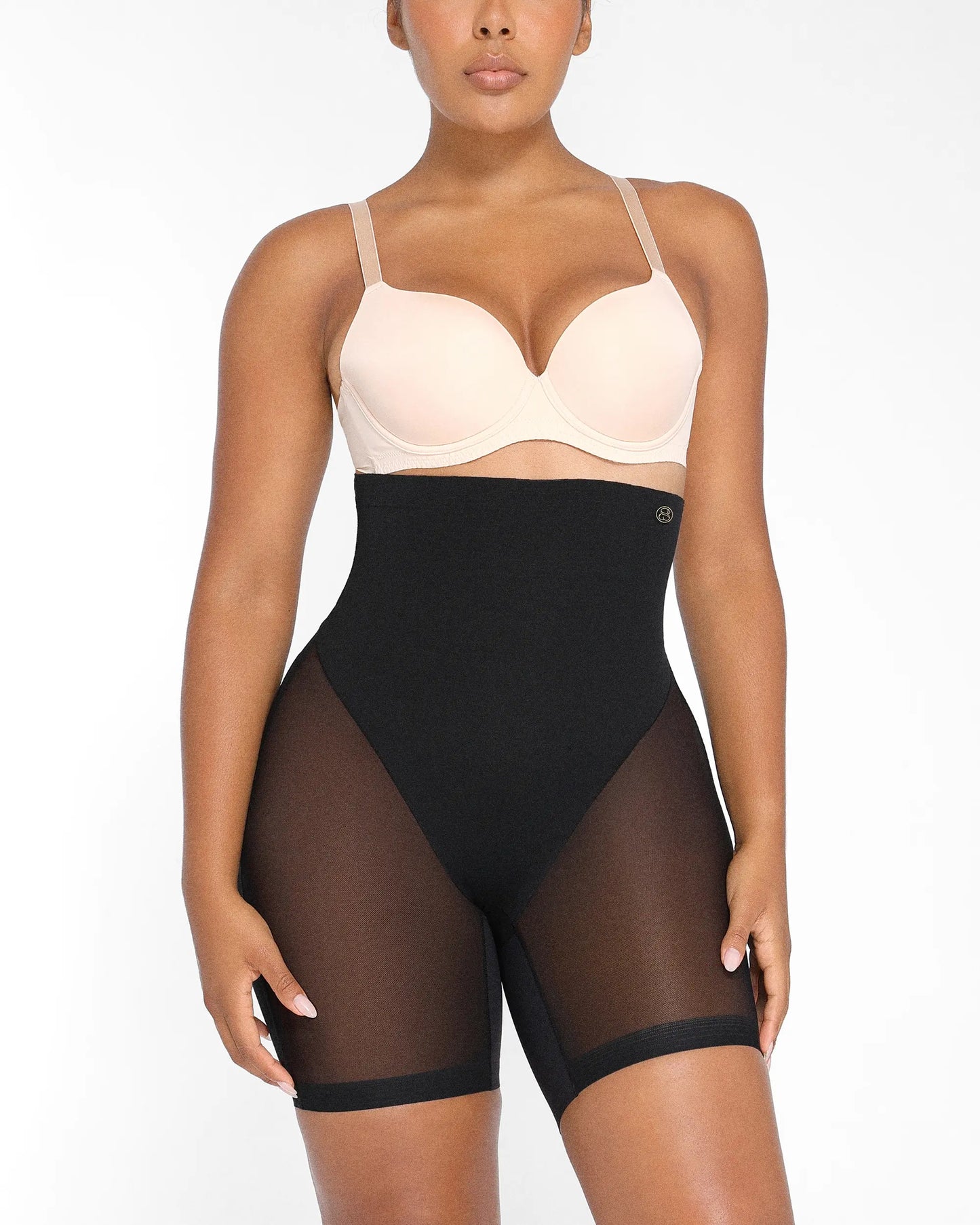 MeshSmooth High-Waisted Mid Thigh Short