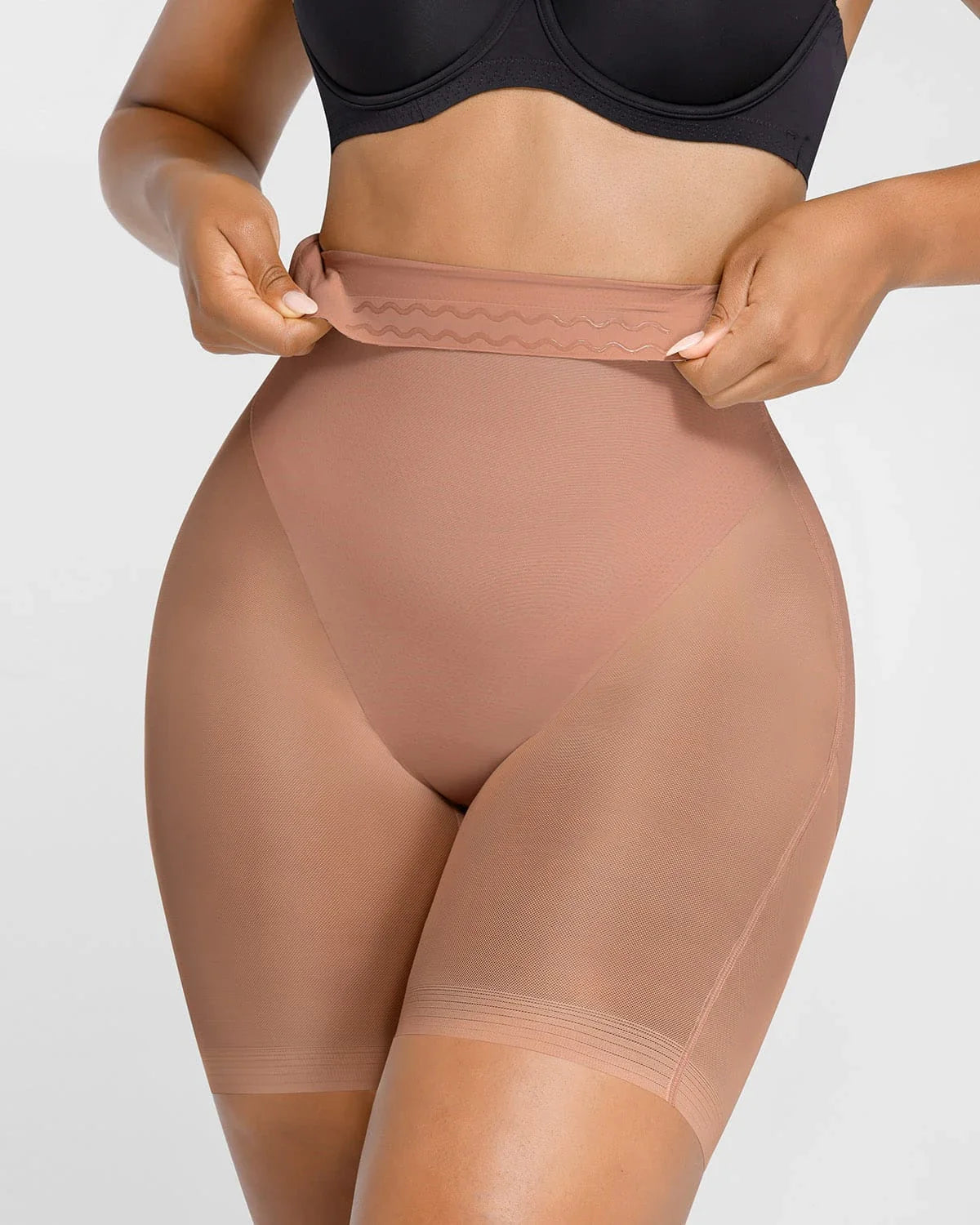 MeshSmooth High-Waisted Mid Thigh Short