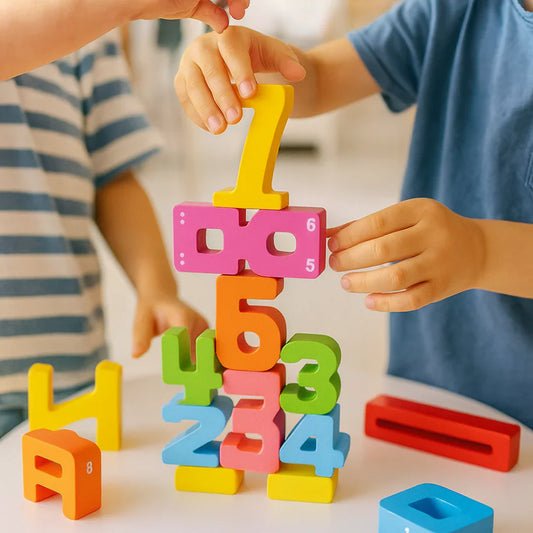 Wooden Educational Number Blocks