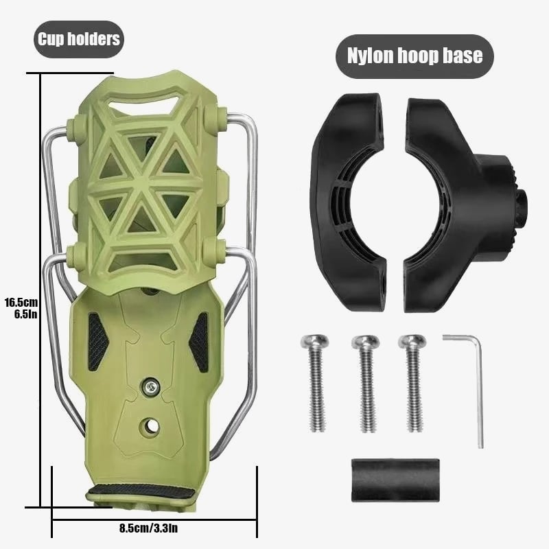 🚴♀️1-Sec Install Bike Water Bottle Holder |🔥 360° Rotation Bike Cup Holder - Fits ALL Bikes, Motorcycle, Stroller & More!