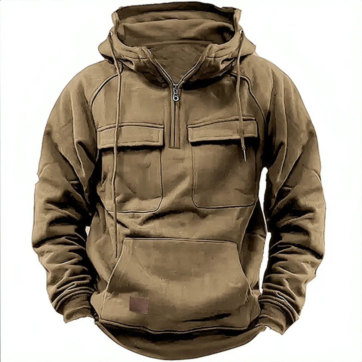FYsuper Men’s Half Zip Sweatshirt – Hoodie  Heavyweight Fleece with Utility Pockets