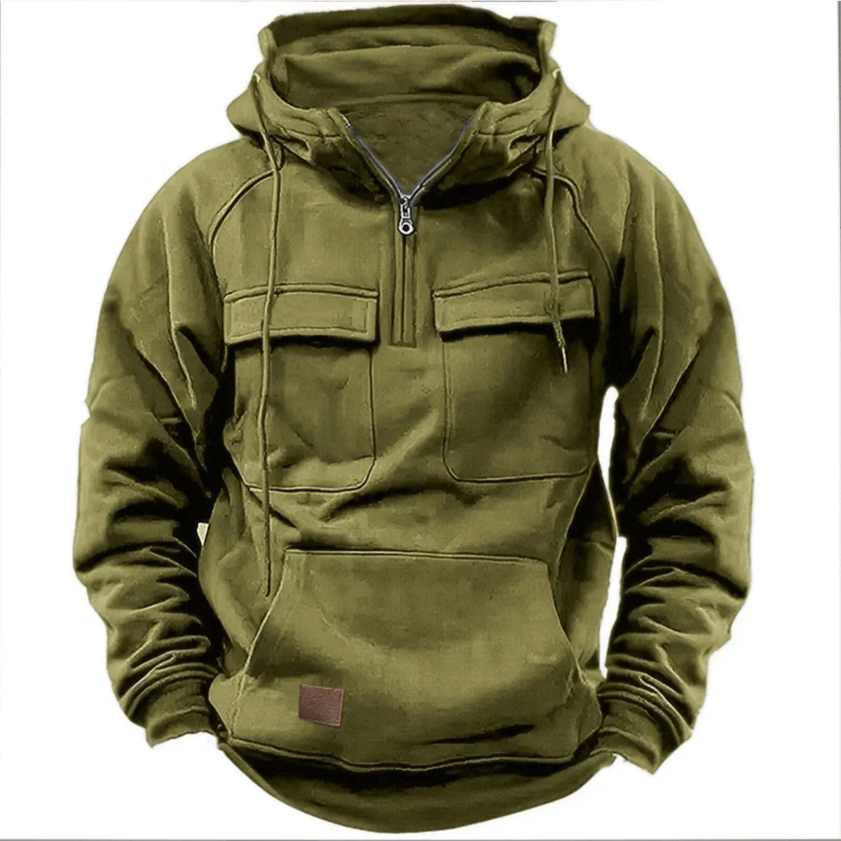 FYsuper Men’s Half Zip Sweatshirt – Hoodie  Heavyweight Fleece with Utility Pockets