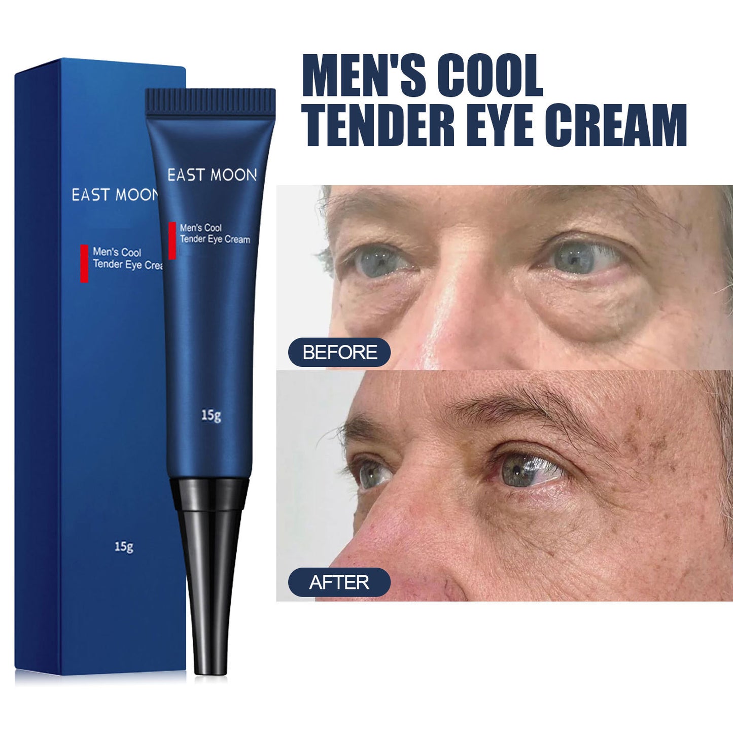 East Moon Men'S Retinol Eye Cream Remove Bags, Dark Circles, Firming And Lightening Fine Lines, Hydrating Eye Cream