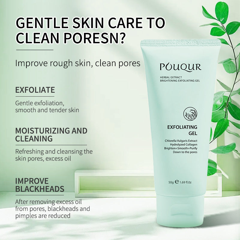 Cross-Border Hot Herbal Exfoliating Gel Exfoliating Gel Body Facial Dead Skin Cleansing Gel