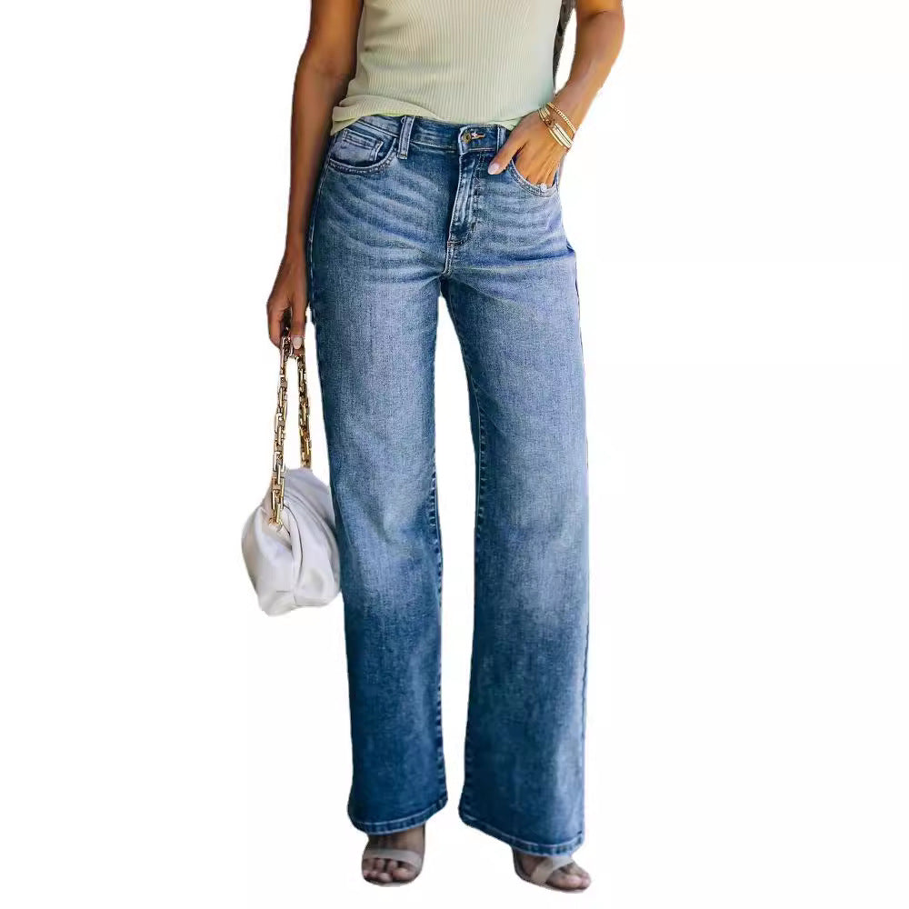Women's Stretch Casual Pants with Elastic Waist - Soft Bootcut Trousers for Women - Perfect for Work, Travel & Lounge (Plus Size Available)