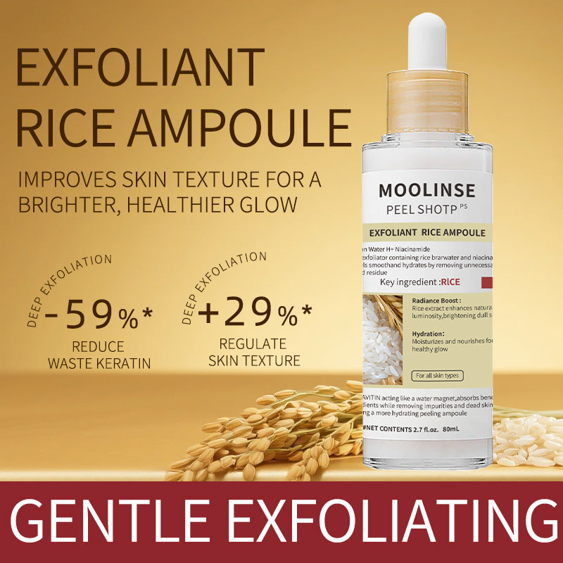 Black Rice and White Rice Niacinamide Exfoliating Revitalizing Washable Ampoule 80ml|Naturally Transform Blackheads & Clogged Pores Into Flawlessly Smooth, Clear Skin