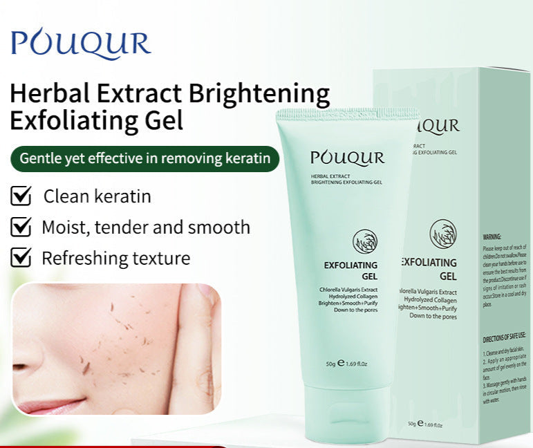 Cross-Border Hot Herbal Exfoliating Gel Exfoliating Gel Body Facial Dead Skin Cleansing Gel