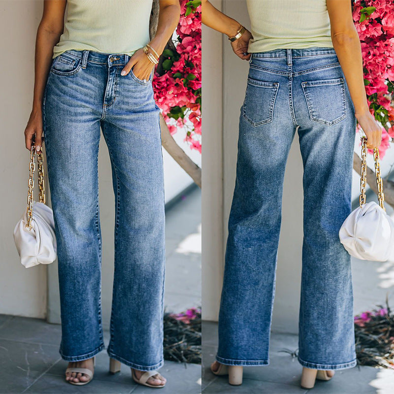 Women's Stretch Casual Pants with Elastic Waist - Soft Bootcut Trousers for Women - Perfect for Work, Travel & Lounge (Plus Size Available)