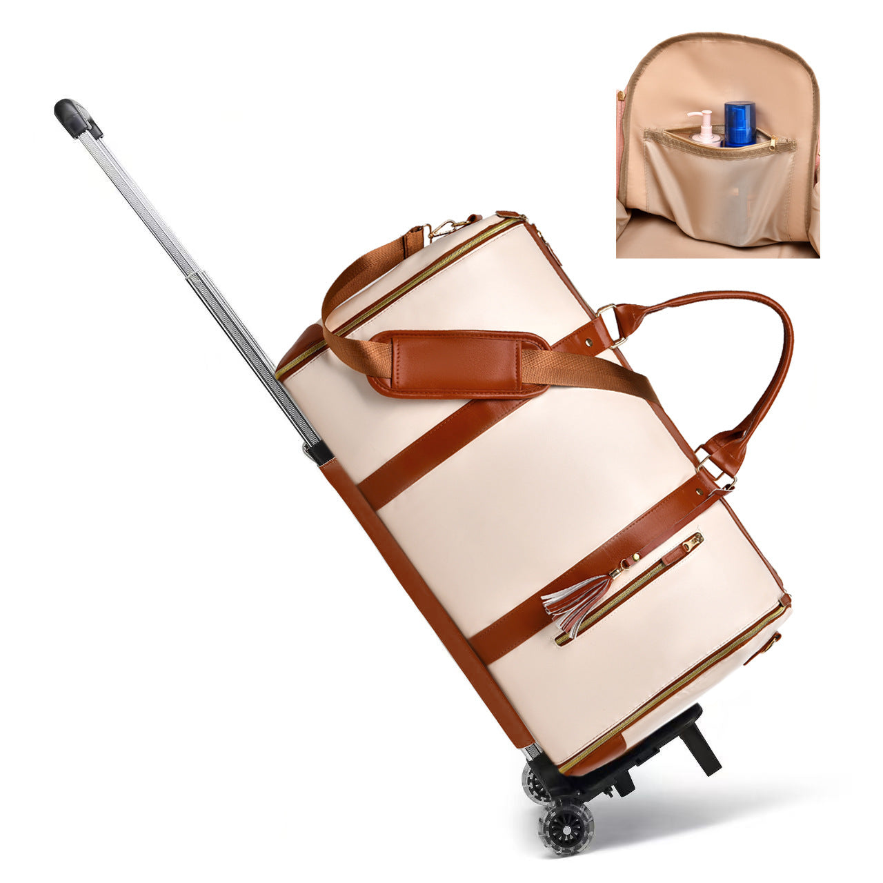 š§³ Ultimate Leather Travel Bag āFolding Suit Storage Bag Capacity Luggage Handbag Travel Sport Outdoor Multi Function Organizer
