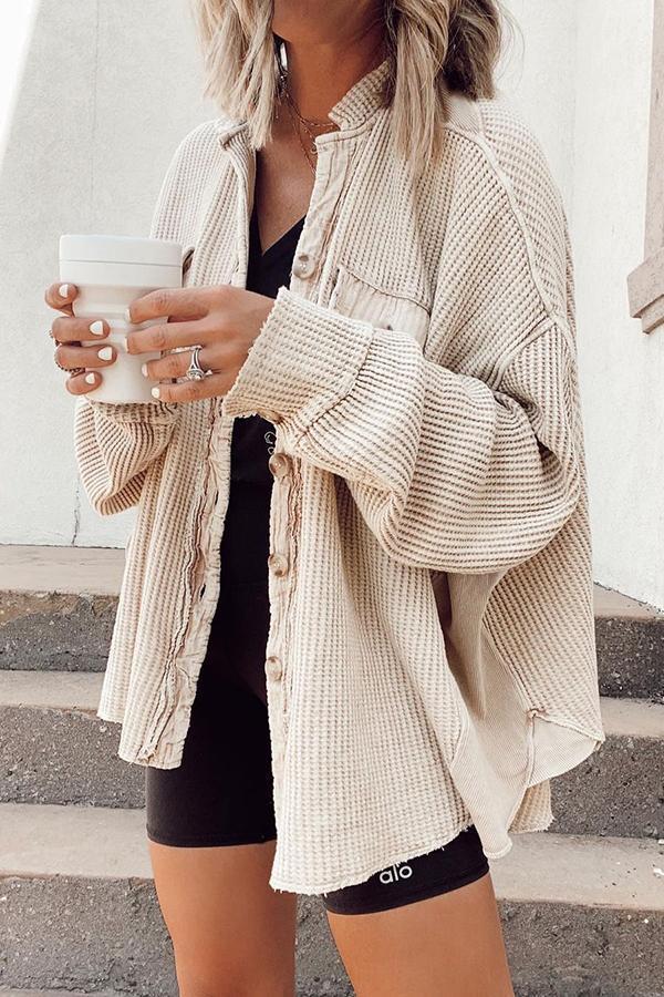 2025 European And American Cross-Border Autumn New Jacket Fashionable Casual Lapel Pocket Splicing Irregular Shirt Jacket For Women