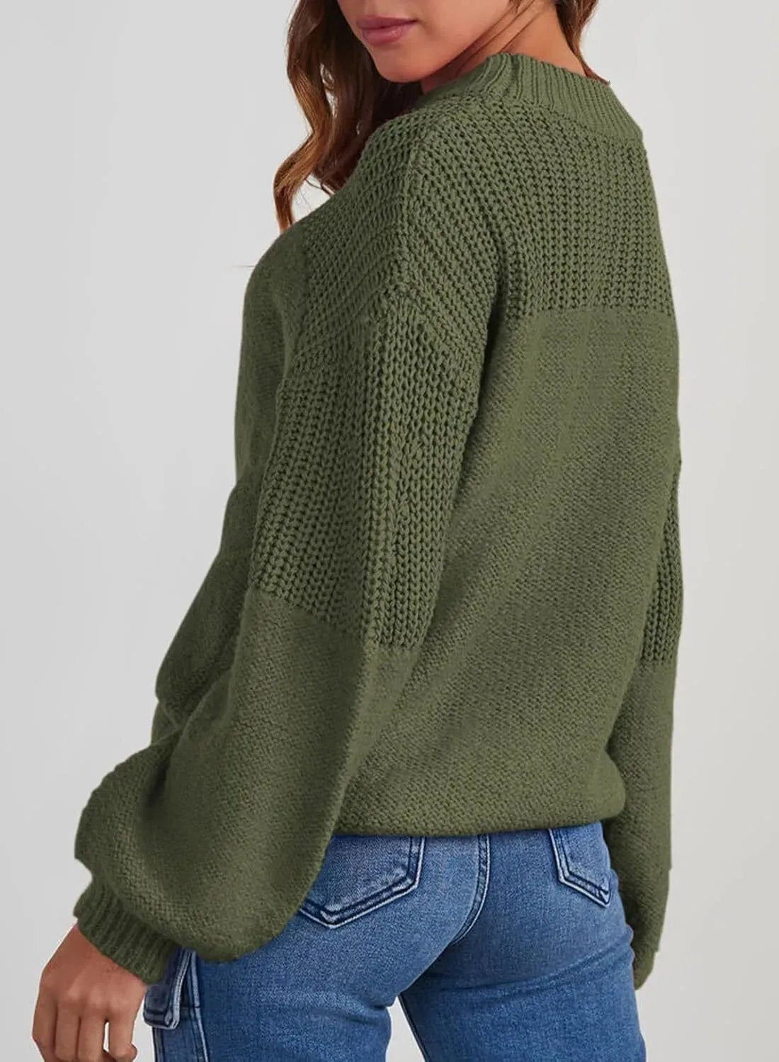 💥 BUY 2 & FREE SHIPPING!Women's Casual Long Sleeve Loose Crewneck Knit Solid Sweaters