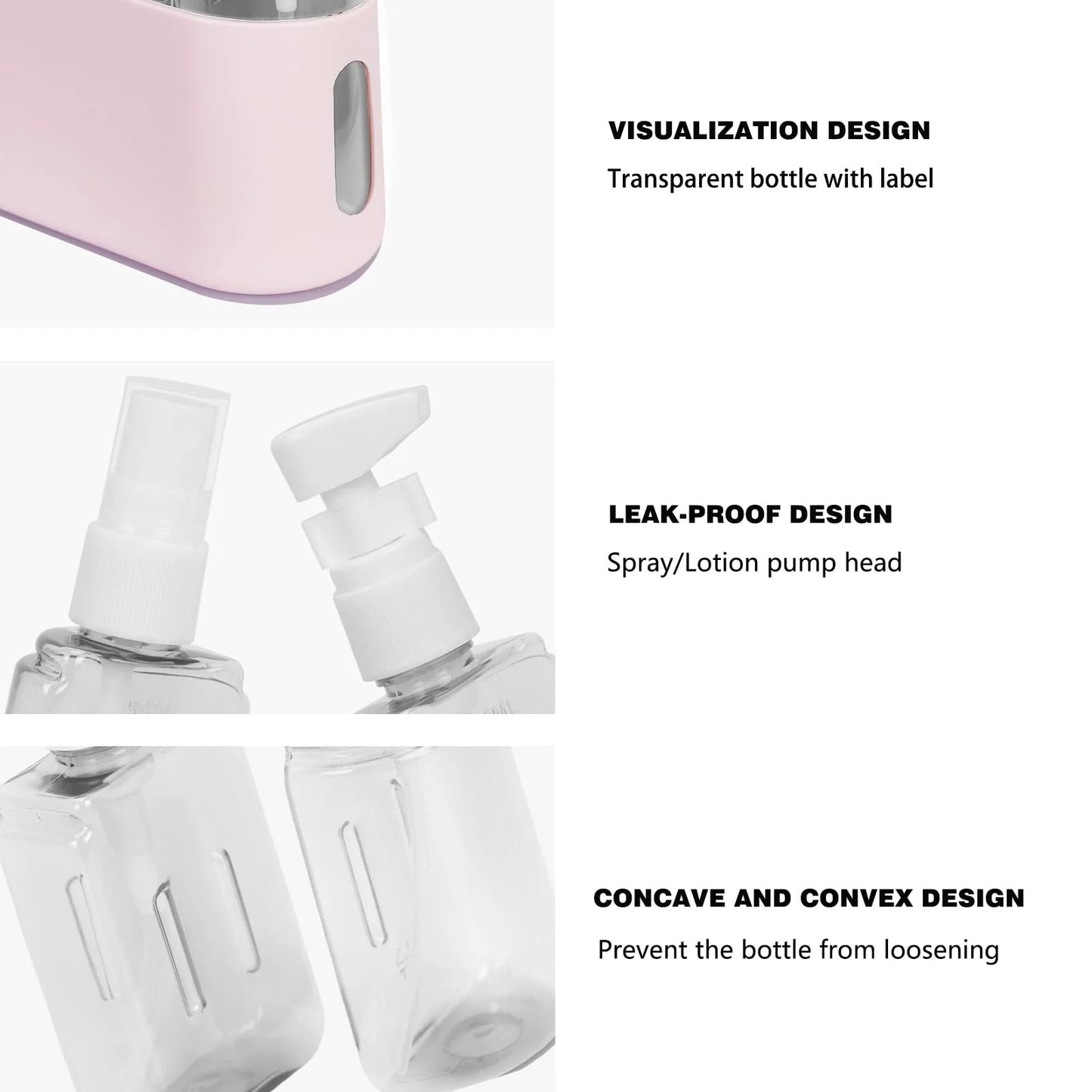 🎁 Mini Shampoo Dispenser Portable Travel Bottle Set