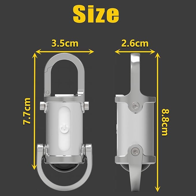✨🔦 FYsuper Small USB C Rechargeable Keychain Light✨