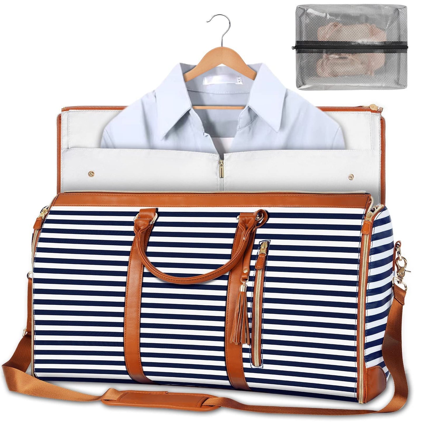 π₯ Save 60% Off!-Large-Capacity Foldable Travel Duffle Bag  β Waterproof Handbag & Garment Suit Tote for Clothes & Trips