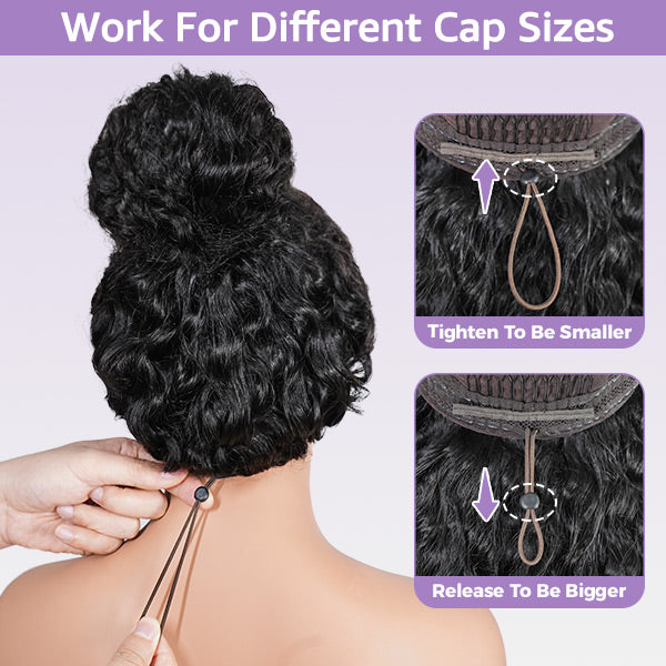 Invisible 100% Gray Coverage! Human Hair Blend  Easy Wear Go Glueless Wigs Pre Cut 7x5 HD Lace Closure Wigs Beginner Friendly