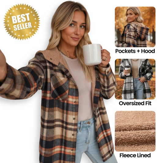 Flannel Jacket-✨ Transform Your Fall Wardrobe with One Perfect Piece