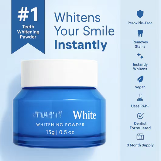 [Tooth Whitening Powder ]For Whiter Teeth, Healthier Gums & a Confident Smile – This Is It!