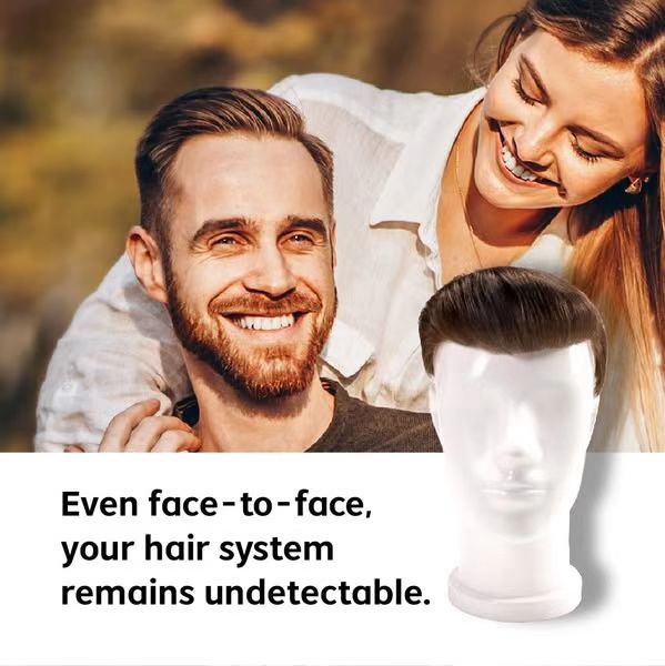 【Get Your Confidence Back】| The Most Natural Looking Toupee for Men | Free Shipping