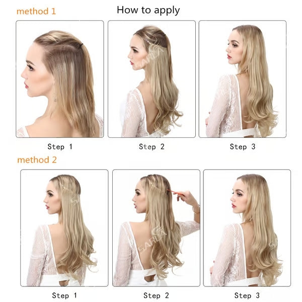 20Sec Hair Magic! Invisible 100% Gray Coverage! U-Part Wig Undetectable Glueless Wiglet for Thin Hair
