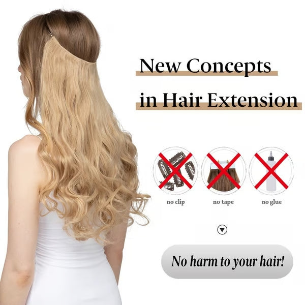 20Sec Hair Magic! Invisible 100% Gray Coverage! U-Part Wig Undetectable Glueless Wiglet for Thin Hair
