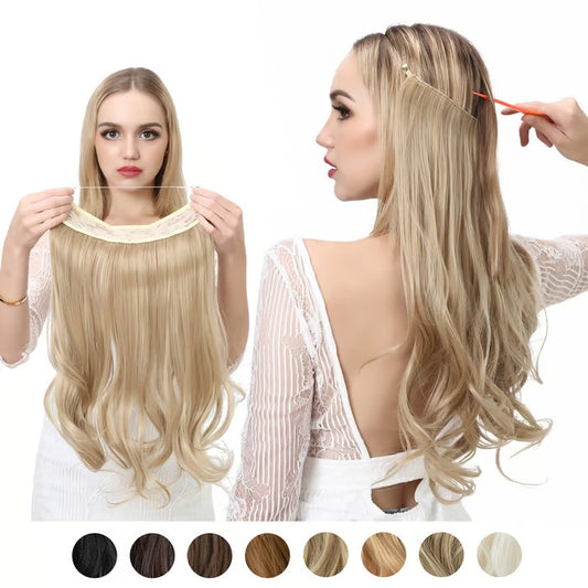 20Sec Hair Magic! Invisible 100% Gray Coverage! U-Part Wig Undetectable Glueless Wiglet for Thin Hair