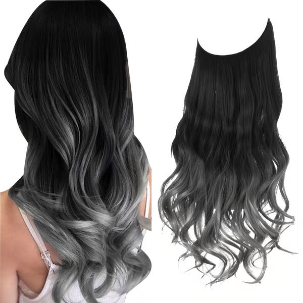 20Sec Hair Magic! Invisible 100% Gray Coverage! U-Part Wig Undetectable Glueless Wiglet for Thin Hair